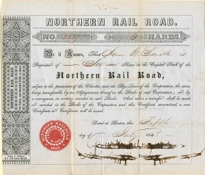 Northern Railroad - Stock Certificate